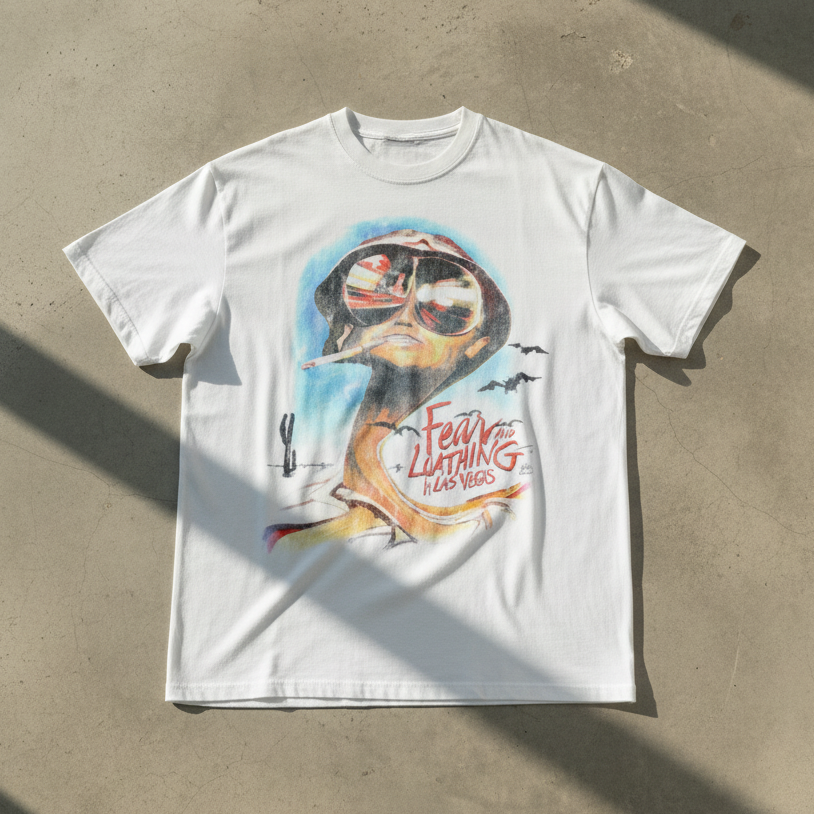 Fear And Loathing 1988 Promo White T-Shirt