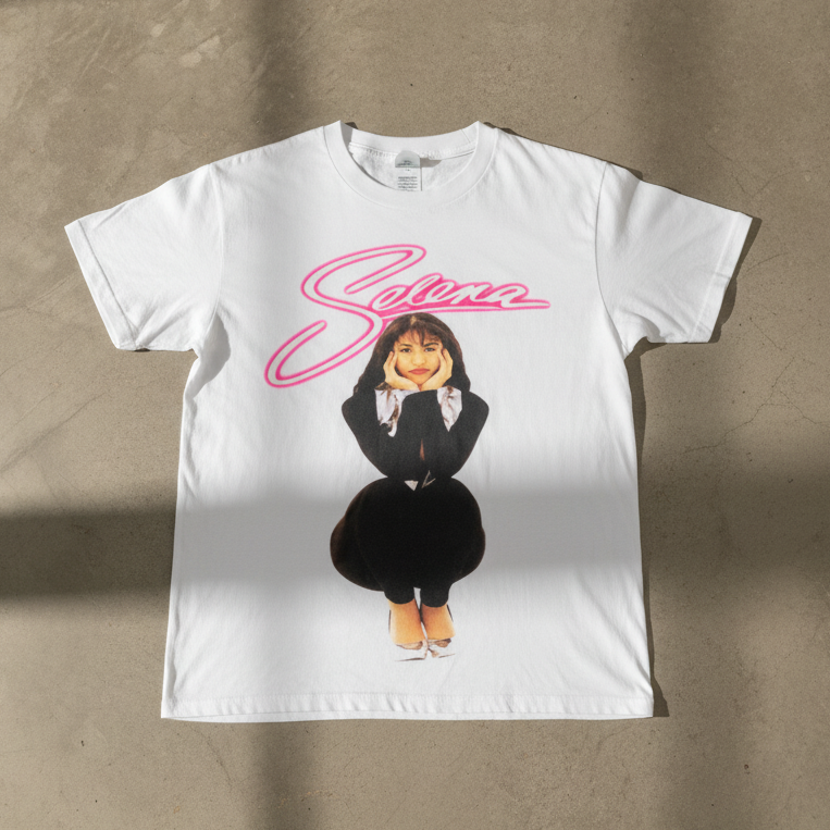Selena-Q 90's White T-Shirt