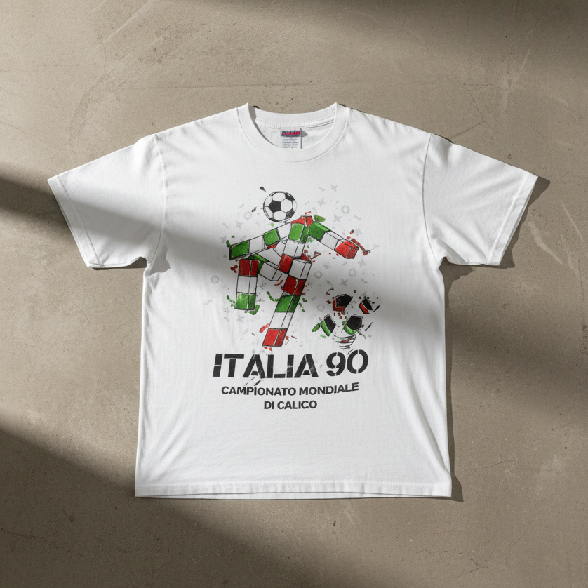 Italia 1990 Worldcup Promo White Tshirt