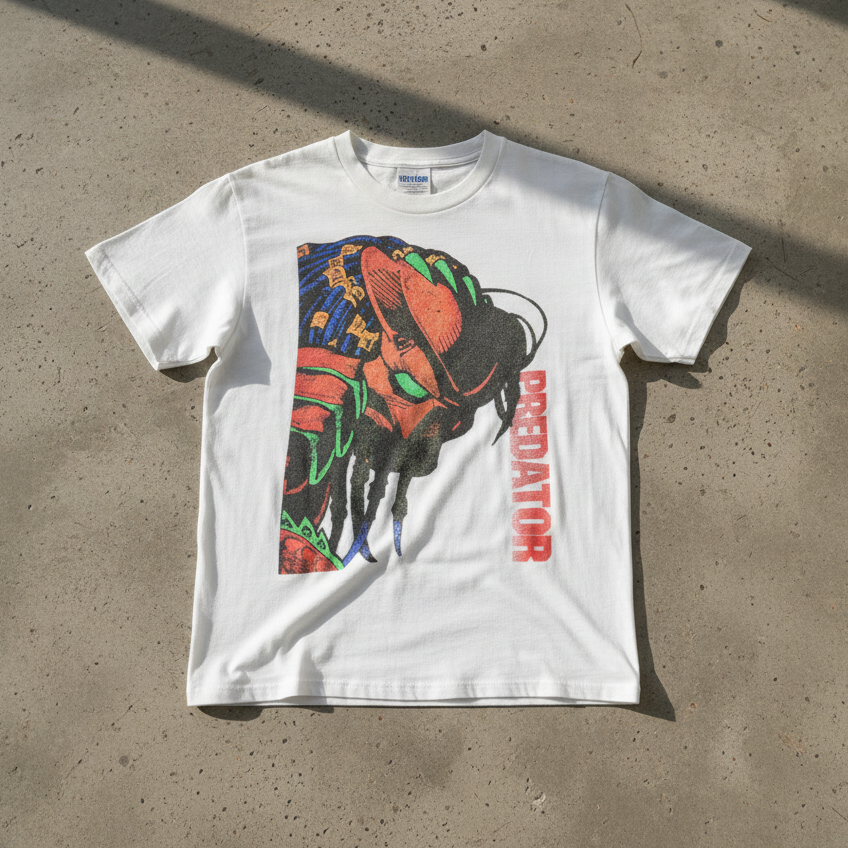 Predator 1995 Rare Promo White T-Shirt