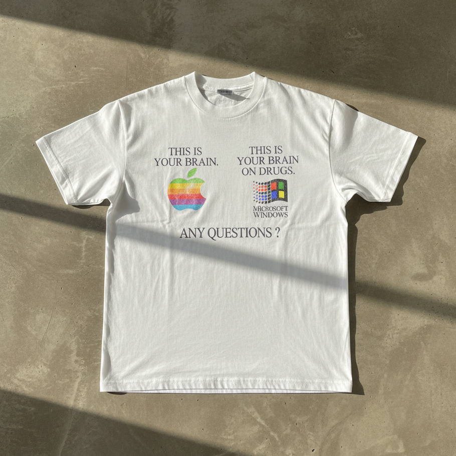 Brain On Drugs Computer Wars White T-Shirt