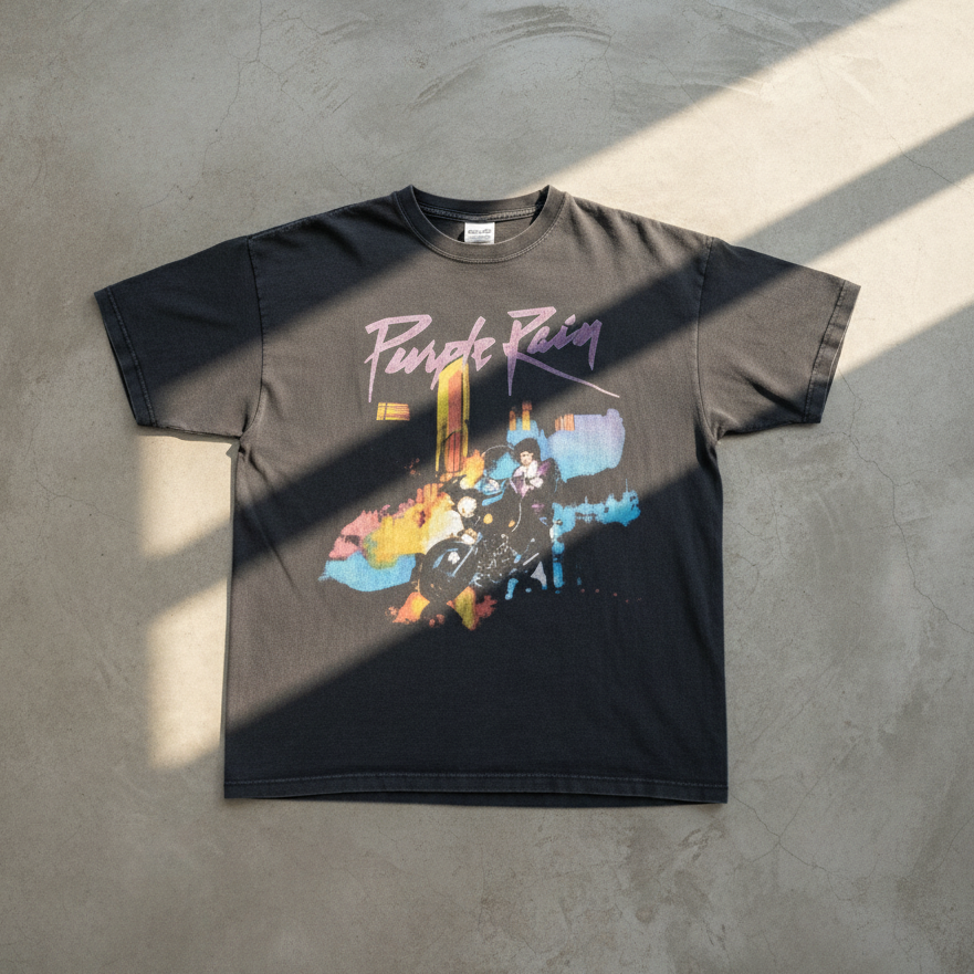 Purple Rain 1984 Prince Black T-Shirt